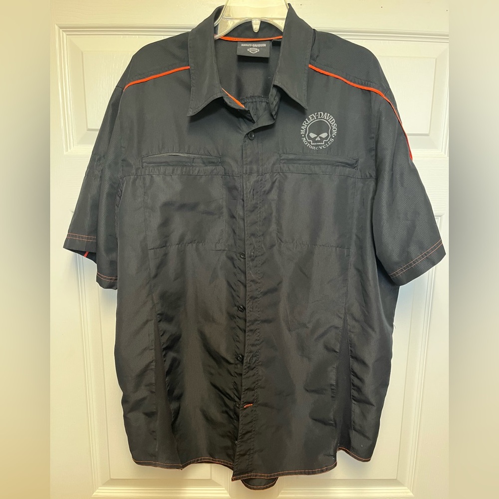 Harley Davidson Willie G Skull Black Vented H-D Performance Men’s Size XL Shirt